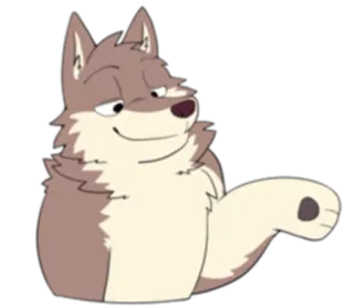 🏞 35de2512 волк, мультфильм, животное, пушистый, персонаж, мем whatsapp sticker