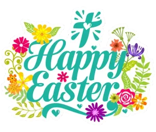 🤩 97ed2c11 Happy Easter Pasen, Vakantie, Lente, Viering, Groet, Bloemen, Christendom telegram sticker