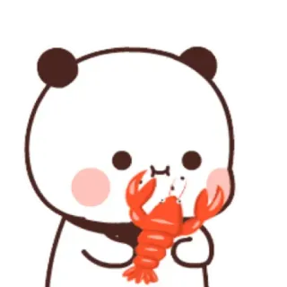 Eating Bear whatsapp stickers