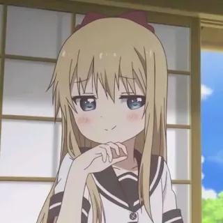 😏 05f30118 anime, girl, cute, cartoon, school uniform telegram sticker