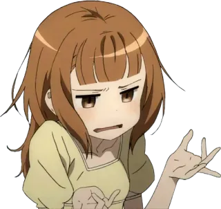 🤢 4ce480f8 anime, character, woman, expression, cartoon, girl, attitude telegram sticker