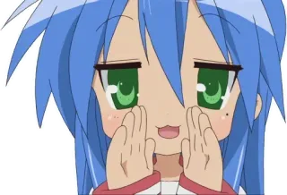 🗣 baf1a4fd Konata Izumi Lucky Star anime, konata, izumi, lucky star, kawaii, manga telegram sticker