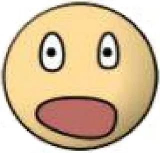 😨 062e0134 Emoji, Impactado, Expresión, Amarillo, Dibujo animado telegram sticker