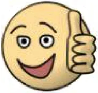 👍 0c66386a Emoji, Pulgar arriba, Cara sonriente, Aprobación, Positivo, Me gusta telegram sticker