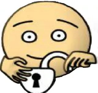 🔓 a33ae116 candado, emoji, seguridad, caja fuerte, cara, proteger telegram sticker