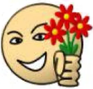 🌹 b7e5e4fb Emoji, Flores, Sonrisa, Dibujos animados telegram sticker