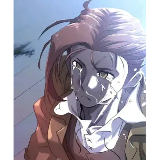 😭 26dfbe58 chorando, triste, masculino, anime, mangá telegram sticker