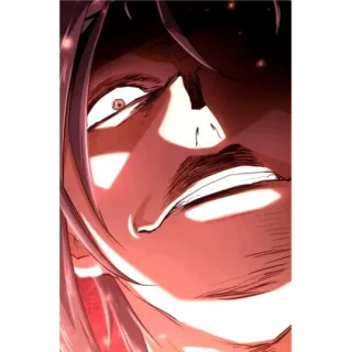 😈 3b7984e1 zangado, rosto, homem, retrato, anime telegram sticker