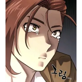 😢 d12bd08a 흐렣... anime, mangá, chorando, triste, rosto telegram sticker