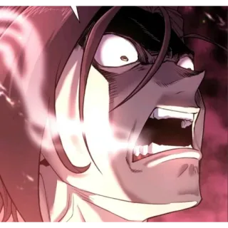 🤨 f4e62822 irritado, homem, gritando, anime, berrando telegram sticker