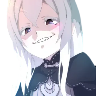 😏 4e657792 Echidna Re:Zero anime, witch, smug, echidna, re:zero telegram sticker