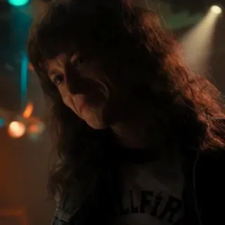 😁 1981bf36 Eddie Munson Stranger Things HELLFIRE stranger things, eddie munson, hellfire club, 80s, netflix telegram sticker