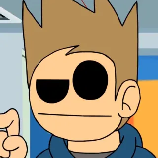 ⁉ 38503938 Tom Eddsworld cartoon, character, animation, comedy telegram sticker
