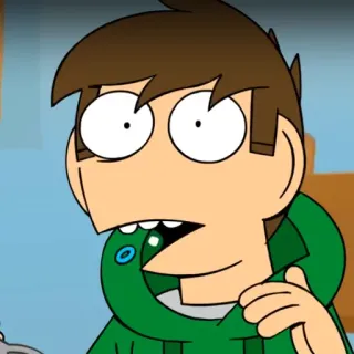😜 41b16290 Edd Eddsworld cartoon, character, animated, friend telegram sticker