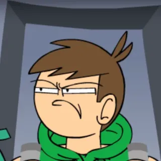 😒 75166137 Edd Eddsworld cartoon, animated, comedic, angry, exasperated telegram sticker