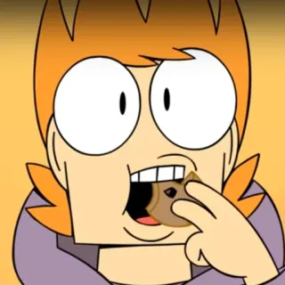 🍪 f992ab9b Matt Eddsworld cartoon, eating, cookie, animated, fanart telegram sticker