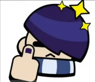 🖕 54bdbf1f sticker, middelvinger, beledigend, gebaar telegram sticker