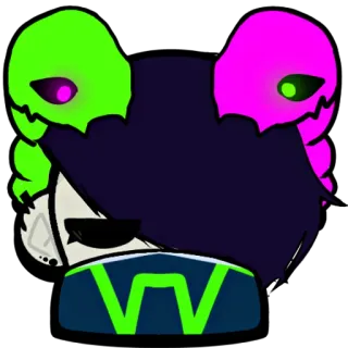 😶 a0f8eda8 Personaggio, Cartone animato, Adesivo, Avatar telegram sticker