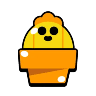 😃 56acc060 Spike Brawl Stars สไปค์, บรอว์ลสตาร์ส, กระบองเพชร, ตัวละคร, เกม telegram sticker