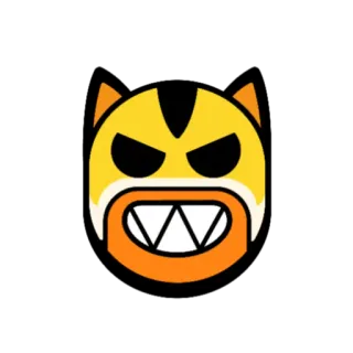 😠 eaf70ee7 อีโมจิ, สีหน้า, หน้า, การ์ตูน, หน้ากาก telegram sticker