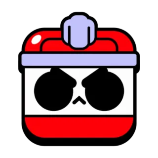 😠 fc98794c Spike Brawl Stars บรอว์ลสตาร์ส, กล่อง, เกมมือถือ, Supercell, โกรธ telegram sticker