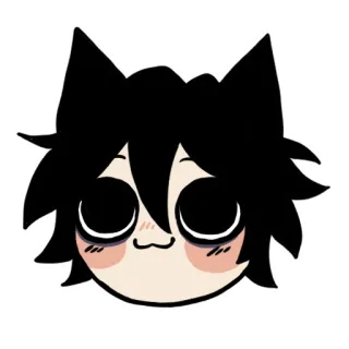 😇 111f6ff1 L Lawliet Death Note anime, manga, detective, kawaii, cute, L whatsapp sticker