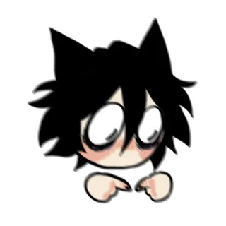 😳 55ae8527 anime, catboy, chibi, manga, character, cartoon, cute whatsapp sticker