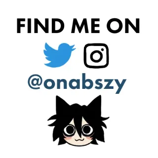 Edgy catboy whatsapp stickers