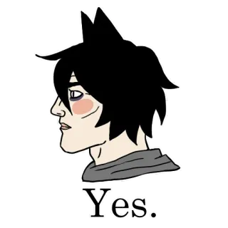 Edgy catboy whatsapp stickers