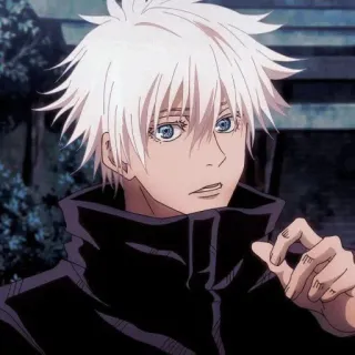 🙌 5d1f9e06 Satoru Gojo Jujutsu Kaisen Anime, Gojo Satoru, Jujutsu Kaisen, Pelo Blanco, Ojos Azules, Hechicero telegram sticker