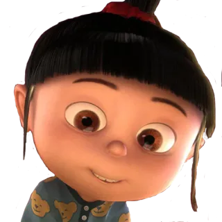 😍 f2e32145 Agnes Despicable Me cartone animato, ragazza, bambino, Agnes, Cattivissimo Me telegram sticker