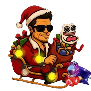 🎁 66cc57b2 Natal, Papai Noel, trenó, presentes, celebração, feriado, festivo telegram sticker