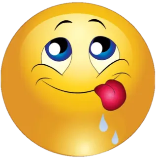 😋 435bf22a Emoji, Menjilat, Lidah, Ngeces telegram sticker