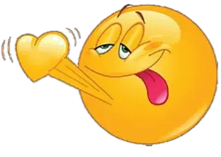 😍 bef9464d Emoji, Hati, Lidah, Lucu, Wajah telegram sticker