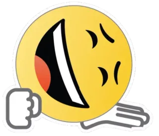 😂 c4ced38c Emoji, Jempol ke bawah, Tidak suka, Ekspresi, Reaksi telegram sticker