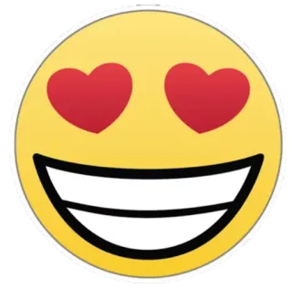 😍 da31109d Emoji, Cinta, Hati, Senang, Senyum, Kasih sayang, Ekspresi telegram sticker