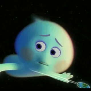 🐋 7cc474a2 22 Soul Soul, Disney, Pixar, 22, karakter, animasi, film telegram sticker
