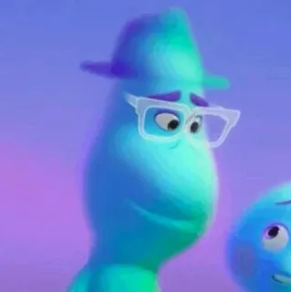 🐋 bf004823 Joe Gardner Soul Soul, Pixar, Joe Gardner, animasi, karakter, film telegram sticker