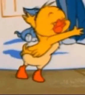 🤍 619cd1a4 Hoạt hình, Vịt, Dab, Động, Dễ thương, Hài hước telegram sticker