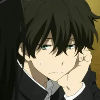 💞 2137e675 Houtarou Oreki Hyouka Anime, Personagem, Hyouka, Houtarou, Oreki, Mangá telegram sticker