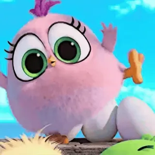 🎈 536339eb Silver Angry Birds Cartoon, Vogel, Niedlich, Animiert, Silber whatsapp sticker