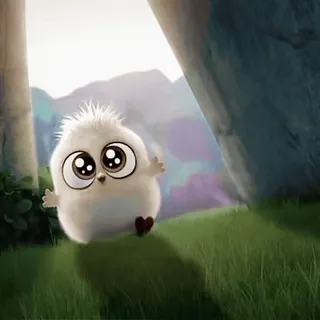 🎈 c585cd10 süß, Vogel, flauschig, Tier, Cartoon, Natur whatsapp sticker