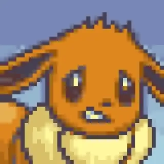 😣 4baf369e Eevee pokemon, eevee, animal, cartoon telegram sticker