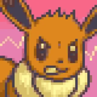 😡 8399342c Eevee Pokemon, Eevee, anime, video game, cute, sticker telegram sticker