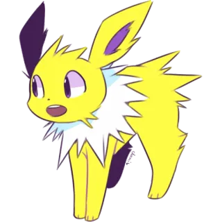 🤔 1d3036a6 Jolteon Pokémon Pokémon, Jolteon, electric type, animal, yellow, eeveelution telegram sticker