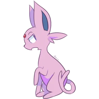 🤔 1e1d7bc0 Espeon pokemon, espeon, purple, cartoon, video game telegram sticker