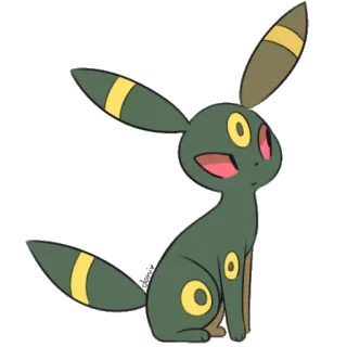 🤔 30f47bdb Umbreon Pokemon pokemon, umbreon, dark type, eeveelution telegram sticker