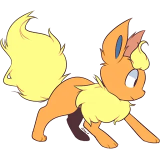 🤔 57525cd0 Flareon Flareon, Pokemon, fire type, video game, anime, cartoon telegram sticker