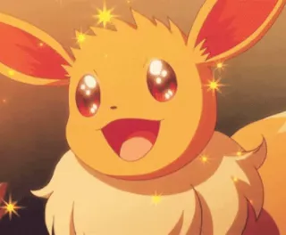 ✨ adeedc94 Eevee Pokemon Eevee, Pokémon, schattig, dier, cartoon telegram sticker