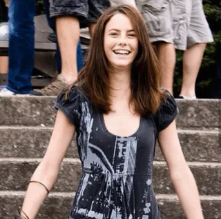 🦋 75cf66ed frau, lächelnd, glücklich, porträt telegram sticker